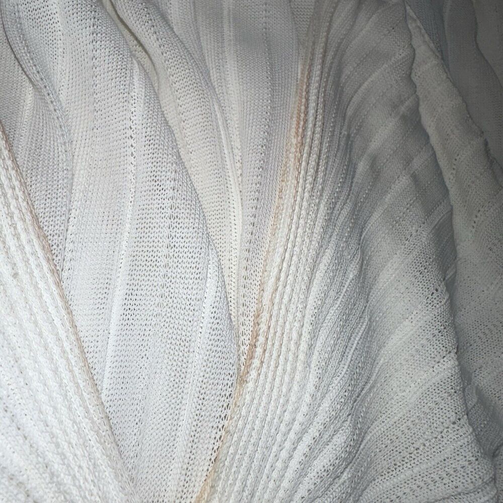 NWT Authentic GUCCI Ivory Pleated Halter V-Neck Stretch Dress Size Medium - Picture 5 of 12